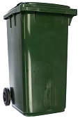 Мусорный контейнер 240л, зеленый