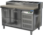 Стол холодильный для пиццы КАМИК СОП-041476К