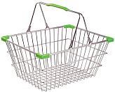 Корзина покупательская Корбис SB22-CR зеленая