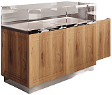 Витрина кондитерская Finist GLASSIER SLIDE DUO LUX GSDL-13/7/3