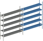 Стеллаж модульный линейный дополнительный POLAIR LOAD.ME INOX 16AL.5IN40.08Е