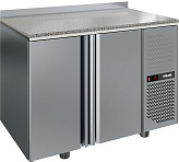 Стол холодильный POLAIR ТМ2-G гранит с бортом