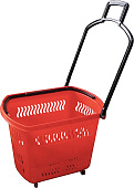 Корзина-тележка покупательская Корбис PBT30 красная
