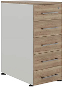 Тумба приставная КОБОР TS5-40/50 white/natural