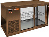 Витрина холодильная HICOLD VRL 1300 L Bronze