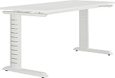 Стол офисный КОБОР L2-120/60 white/premium