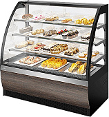 Витрина кондитерская Chilz VETE 130 серый, венге мали