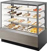 Витрина кондитерская Chilz VETE KUB LUX 90 серый, вяз тосcини