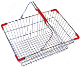 Корзина покупательская Корбис SB10-CR красная