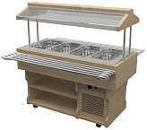 Салат-бар тепловой Gastrolux WoodLine ТМ-127/3GN/W
