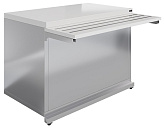 Прилавок нейтральный Luxstahl ПН-1200 Premium (столешница из искусственного камня)