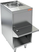 Стол закрытый HICOLD НБМБП-4/7 без борта, с полкой под блендер