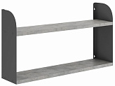 Полка КОБОР S1-80/20 black/chicago