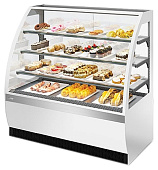 Витрина кондитерская Chilz VETE 90 Белый глянец, шлифованная нержавейка