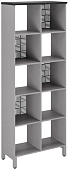Стеллажная система КОБОР SQ-5X2 aluminum/wood