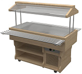 Салат-бар нейтральный Gastrolux WoodLine ПН-187/W