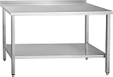 Стол производственный Abat СПРП-6-2 каркас из нерж. стали, с полкой