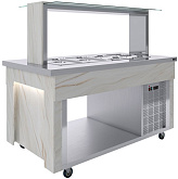 Салат-бар холодильный Luxstahl СБ-1500 Premium (нерж.)