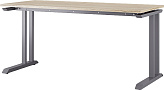 Стол офисный КОБОР L1-140/70 graphite/natural