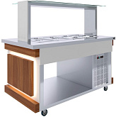 Салат-бар тепловой Luxstahl СБТ-1500 Premium (нерж.)